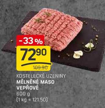 MĚLNĚNÉ MASO VEPŘOVÉ 600 g 