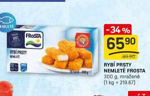 RYBÍ PRSTY NEMLETÉ FROSTA 300 g, mražené