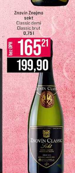 Znovín Znojmo sekt Classic demi Classic brut 0.75l