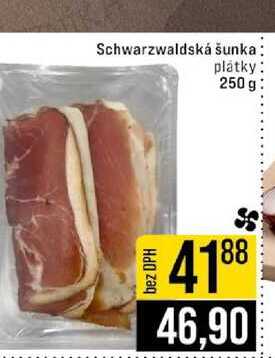 Schwarzwaldská šunka plátky 250 g