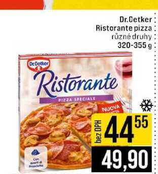 Dr.Oetker Ristorante pizza různé druhy 320-355 g