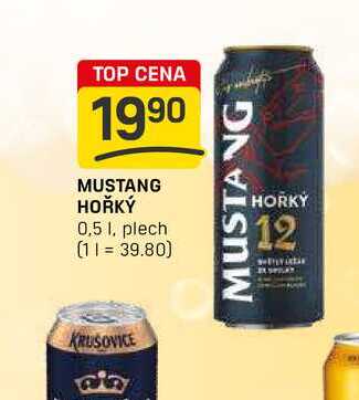 MUSTANG HOŘKÝ 0,5l, plech 
