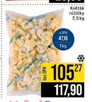 Květák růžičky 2,5 kg 