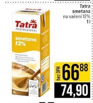 Tatra smetana na vaření 12% 1l