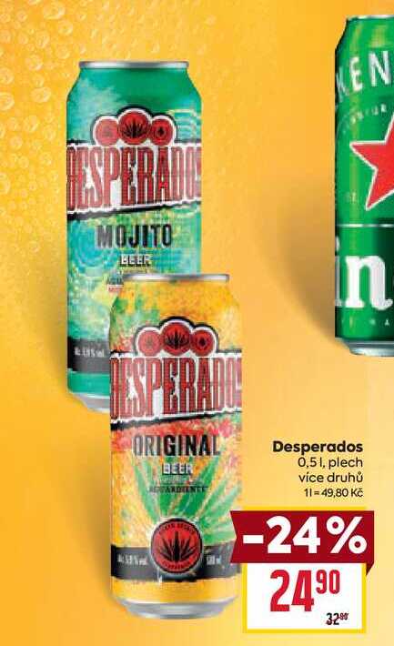 Desperados 0,51, plech 