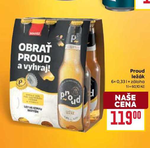 Proud ležák 6×0,33l