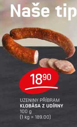 KLOBÁSA Z UDÍRNY 100 g