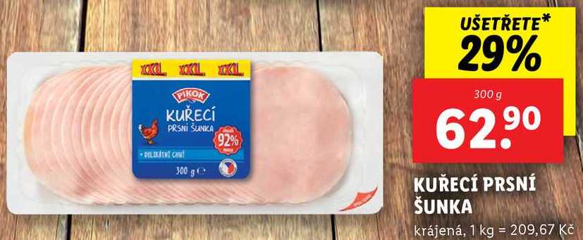KUŘECÍ PRSNÍ ŠUNKA, 300 g