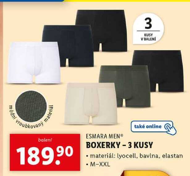  BOXERKY - 3 KUSY 