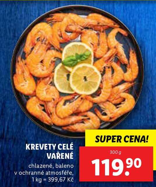 KREVETY CELÉ VAŘENÉ, 300 g