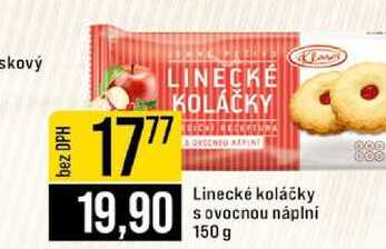 Linecké koláčky s ovocnou náplní 150g 
