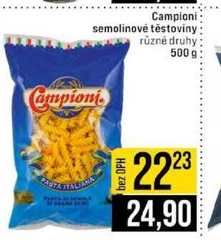Campioni semolinové těstoviny různé druhy 500 g