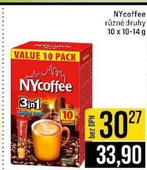 NYcoffee různé druhy 10 x 10-14 g 