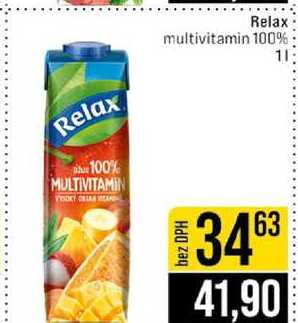 Relax multivitamin 100% 1l