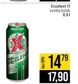 Excelent 11 světlý ležák 0,5l