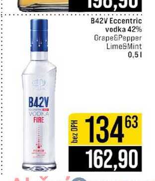 B42V Eccentric vodka 42% Grape&Pepper Lime&Mint 0,5l