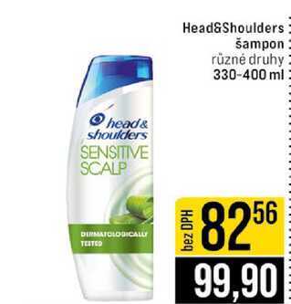 Head&Shoulders šampon různé druhy 330-400 ml 