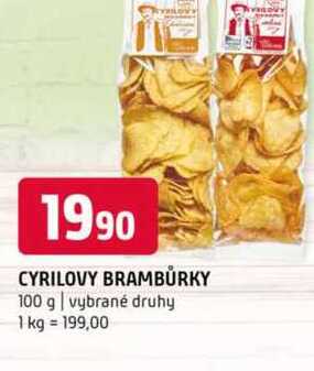 Cyrilovy brambůrky 100 g vybrané druhy 