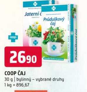Coop čaj 30 g bylinný vybrané druhy
