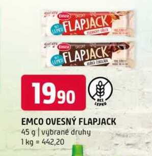 Emco ovesný flapjack 45 g vybrané druhy