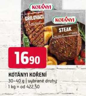 Kotányi koření 30-40 g vybrané druhy 