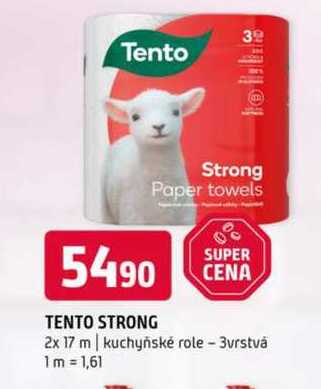 Tento strong 2x 17 m kuchyňské role 3vrstvá 