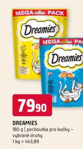 Dreamies 180 g pochoutka pro kočky vybrané druhy