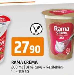 Rama crema 200 ml 31% tuku ke šlehání
