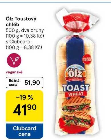 Ölz Toustový chléb, 500 g 