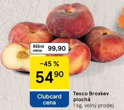 Tesco Broskev plochá, 1 kg 
