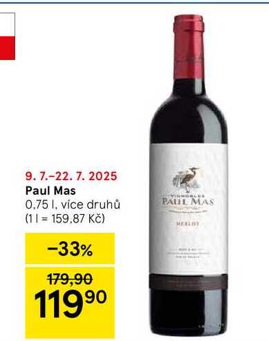 Paul Mas, 0.75 l, více druhů  