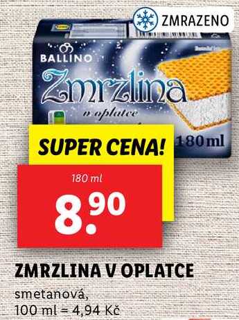 ZMRZLINA V OPLATCE, 180 ml