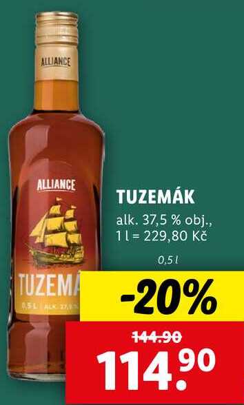 TUZEMÁK, 0,5 l