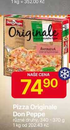 Don Peppe, pizza různé druhy, 340 - 370 g 