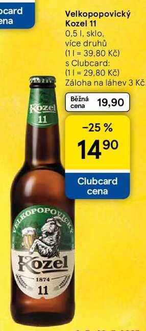 Velkopopovický Kozel 11, 0.5 l