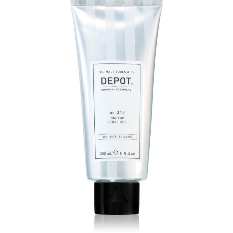 DEPOT 300 HAIR STYLING NO. 313 MEDIUM HOLD GEL gel na vlasy pro fixaci a tvar 200 ml