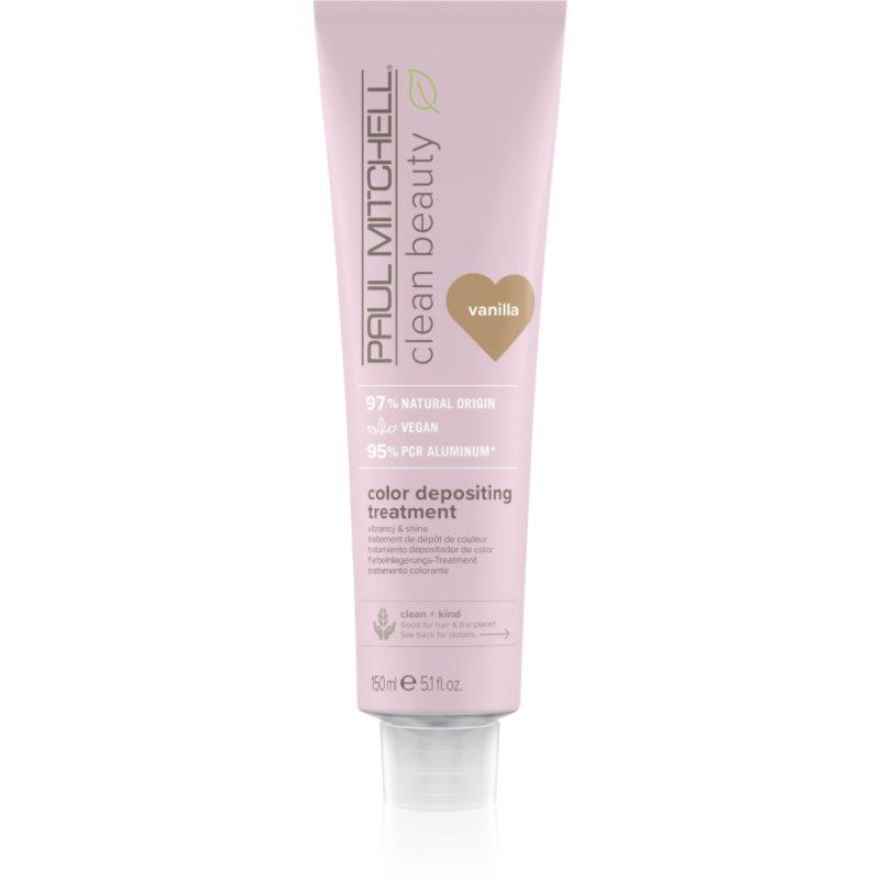 Paul Mitchell Clean Beauty Color Depositing Treatment vyživující maska pro barvené vlasy odstín Vanilla 150 ml