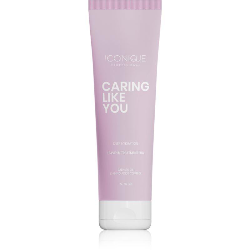 ICONIQUE Professional CARING LIKE YOU Deep Hydration bezoplachová péče pro suché a poškozené vlasy 150 ml