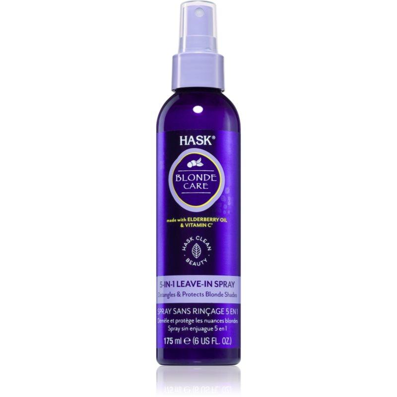 HASK Blonde Care 5-in-1 Leave-In Spray bezoplachový sprej pro blond vlasy 175 ml