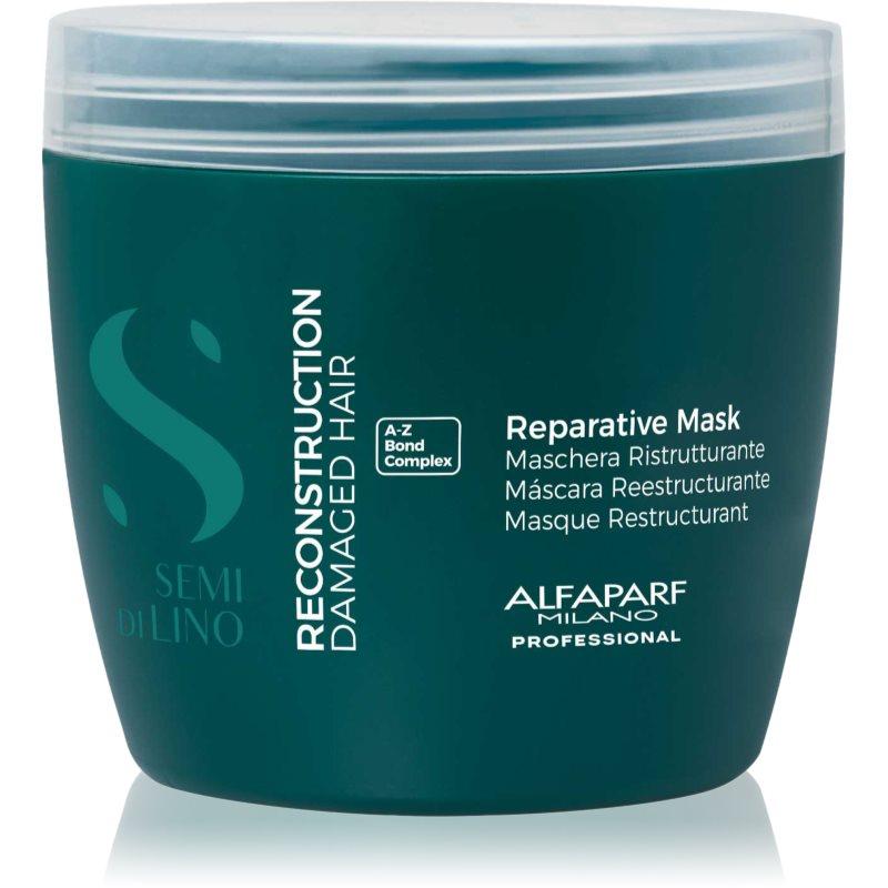 Alfaparf Milano Semi di Lino Reconstruction Reparative obnovující maska pro poškozené vlasy 500 ml