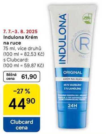 Indulona Krém na ruce, 75 ml, více druhů  