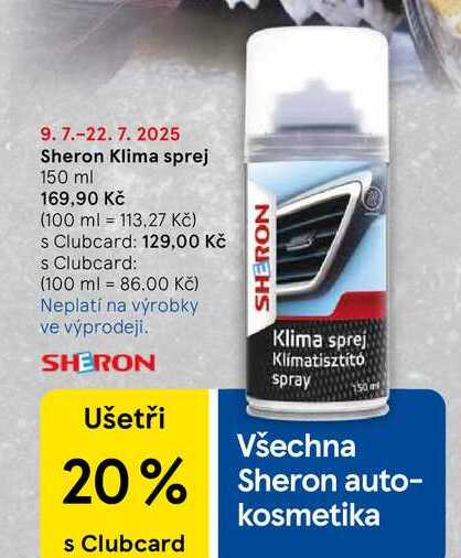 Sheron Klima sprej, 150 ml  