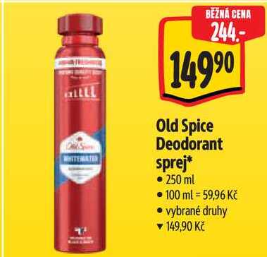 Old Spice Deodorant sprej, 250 ml 