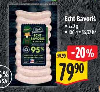 Echt Bavoriš, 220 g
