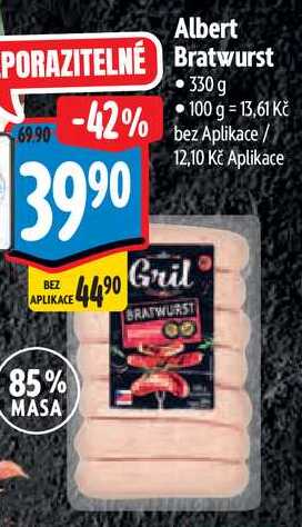 Albert Bratwurst, 300 g