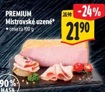 PREMIUM Mistrovské uzené, cena za 100 g