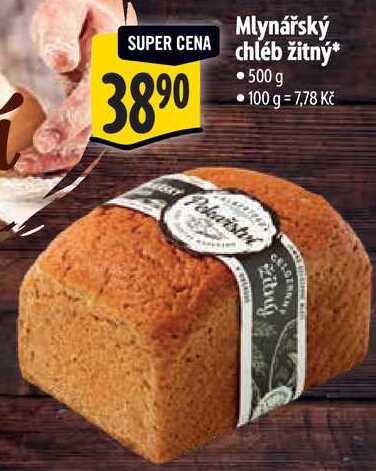 Mlynářský chléb žitný, 500 g