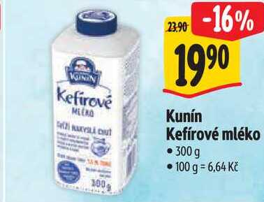 Kunín Kefírové mléko, 300 g