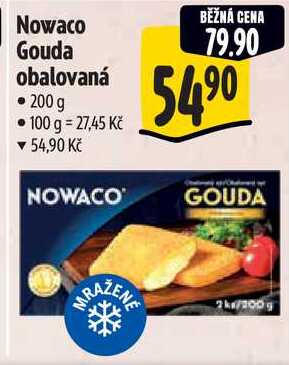Nowaco Gouda obalovaná, 200 g