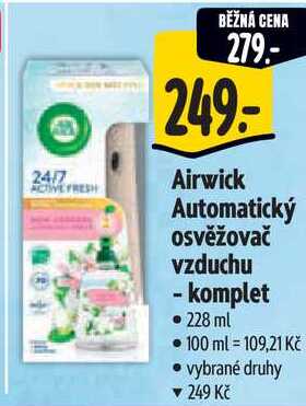 Airwick Automatický osvěžovač vzduchu - komplet, 228 ml 